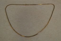 9ct gold chain, approx 3.