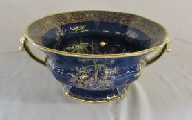 Carlton ware Wiltshire & Robinson 'Persian' pattern two handled bowl D 26 cm