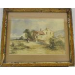 Watercolour of a rural scene by David Cox signed lower left 33 cm x 27 cm