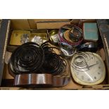 Various clocks, springs,