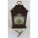 Small bracket clock by F W Elliott (overwound) (retailed by Pailthorp Grimsby)
