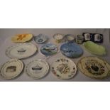 Various ceramics including Royal Worcester mugs, Aynsley,