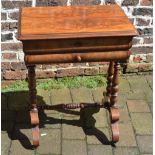 William IV/Victorian mahogany sewing table (AF)