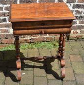 William IV/Victorian mahogany sewing table (AF)