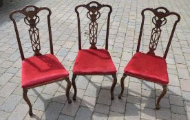 3 Queen Anne style dining chairs