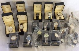 Ex-shop - stock quantity of gents wrist watches some in presentations boxes