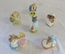 Assorted Beswick Beatrix Potter figures inc Tommy Brock and Pig-wig