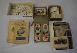 Various cigarette cards (loose and in albums) and other collectable cards