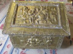 Brass coal box