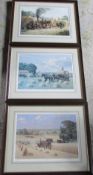 3 limited edition J R Wheeldon prints signed and numbered in pencil