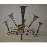 Large all silver table epergne,
