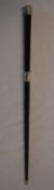 Victorian silver and ebony conductors baton