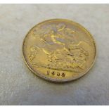 22ct gold half sovereign 1912