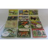 Various cigarette cards with albums