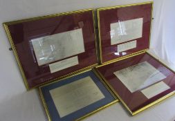 4 framed prints relating to the WWII Mulberries progress