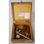 Wolf Jahn 6 1/2mm watchmakers lathe in wooden case (requires assembly,