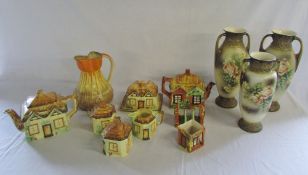 Selection of cottage ware (some a/f),