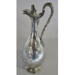 Victorian silver claret jug London 1856 weight 25.