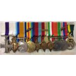 Military Cross group of 9 medals awarded to Capt. C H A French (later Lt Col.