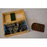 IME 6mm watchmakers lathe in wooden box with various parts (requires assembly,