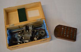 IME 6mm watchmakers lathe in wooden box with various parts (requires assembly,
