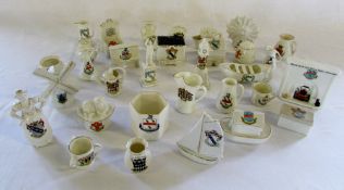 David N Robinson collection - Assorted Lincolnshire crested china