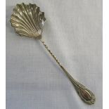 Silver caddy spoon Birmingham 1902 weight 0.