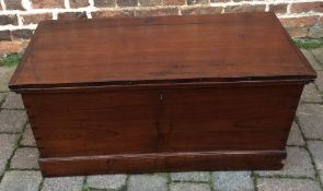 Victorian elm wood blanket box