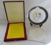Commemorative programmes and limited edition plate relating to the installation of new