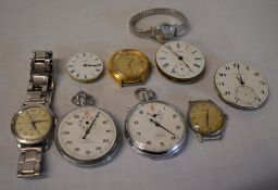 Omega watch, Bulova automatic, Nero Lemania,