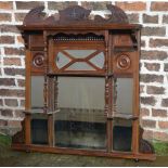 Late Victorian over mantle mirror