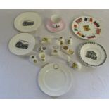 David N Robinson collection - Assorted Louth crested china and ceramics inc Wesleyan Methodist