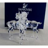 Swarovski crystal pair of horses (boxed)