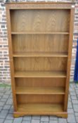 Large oak bookcase