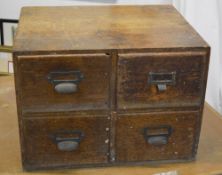 Index card cabinet (empty)