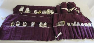 Large quantity of silver plate cutlery