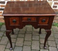 Reproduction Georgian lowboy on cabriole legs