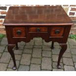 Reproduction Georgian lowboy on cabriole legs