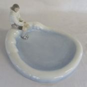 Bing & Grondahl Denmark 'Greenlander girl' no 2253 dish by Axel Locher L 32 cm