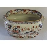 Large Victorian Amherst Japan Stone ceramic foot bath