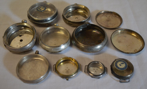 Quantity of scrap silver pocket watch cases