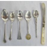 Assorted silver teaspoons total weight 2.