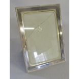 Silver photo frame Chester 1912 (glass cracked) 16 cm x 21.