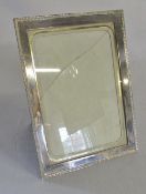 Silver photo frame Chester 1912 (glass cracked) 16 cm x 21.