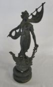 Spelter figure 'la navigation' (af)