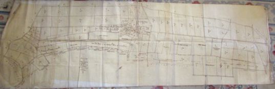 Large enclosure plan of Searby and part of Owmby by Chris Epworth 1805 length 237 cm