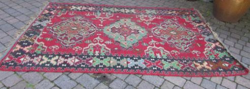 Large eastern European carpet purchased in Russia in the 1950s.