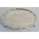 Silver salver 'Harmston 1919' Chester 1919 weight 18.