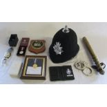 Humberside Police helmet, truncheon,