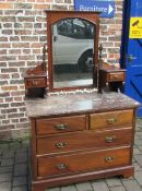 Victorian marble top dressing table